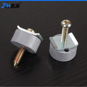 Limitador de Riel Zhan Han ZH-222 de Goma y Acero Laminado en Frío para Colgados de Pared, Dispositivo Invisible de Posicionamiento de Riel - Product Image 3