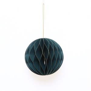 Festive Green Mini Paper Honeycomb Christmas <b>Tree</b> Tabletop Decor With Star <b>Topper</b> For Holiday Party Home Display - Product Image 3