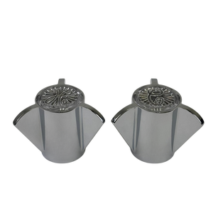 Paire de poignées de robinet pour Sayco en chrome pour baignoire et douche - Product Image 2