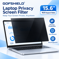 GOFSHIELD Film de protection d'écran anti-reflet transparent et mat pour ordinateur, filtre de confidentialité anti-espionnage 15,6 pouces 16:9 345*194mm