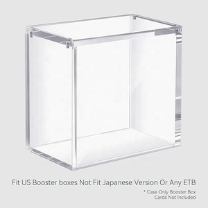 Caja Acrílica para Booster Box, Ultra Gruesa, Apilable, Protectora para Paquetes <span class=keywords><strong>de</strong></span> Cartas con Imanes Fuertes, Compatible con Cajas - Product Image 3
