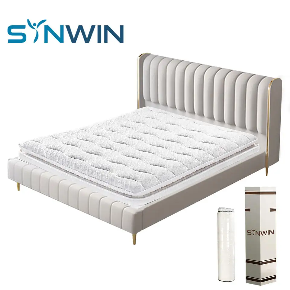 Promotion cheap foshan single bed mattress high quality bonnell spring rolled up mattress
