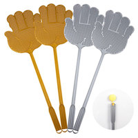 Tapette à mouches manuelle durable avec longue poignée raquette à insectes en plastique carré solide pour la lutte antiparasitaire intérieure et extérieure