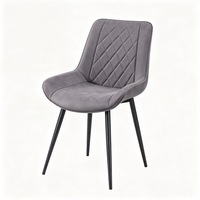 Prix de gros - Chaises de salle à manger ergonomiques et stables de style nordique, très vendues, avec pieds en métal pour la maison, l'hôtel et l'appartement