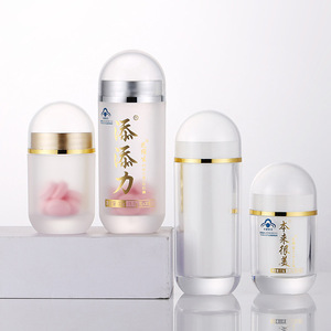 Lege transparante PS acryl <span class=keywords><strong>plastic</strong></span> medicijn pil capsule fles voor farmaceutische tablet saffraan poeder verpakking pot - Product Image 6