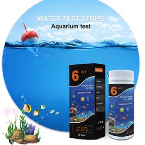 수족관 물 테스트 스트립 9 in 1, 100 팩, 어항 물 테스트 키트 담수 및 바닷물 수족관 테스트 키트 - Product Image 2