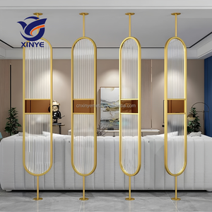 Divisor de Acero Inoxidable de Diseño Personalizado, Pantalla Metálica Ovalada con Espejo, Mampara Móvil para Oficina, <span class=keywords><strong>Villa</strong></span>, Club, Ingeniería, Decoración - Product Image 1