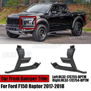 Moldura de Faro Delantero para Ford F-150 Raptor 2017-2018 HL3Z-17C755-BPTM HL3Z-17C754-BPTM Lado del Conductor y del Pasajero - Product Image 1
