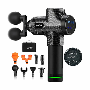 LJ Luxury <strong>LCD</strong> Touch <strong>Screen</strong> Gym Fitness Athletes Percussion Deep Tissue Muscle Pro <strong>Massage</strong> Gun Vibration <strong>Massage</strong> Gun - Product Image 1