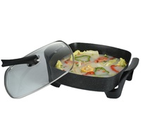 DENUO 30cm 5L Usine en gros Multi fonction antiadhésif électrique hot pot pizza pan