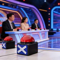 Buzzer de réponse sans fil à piles, facile à utiliser, sans câblage requis, bouton de jeu portable pour tous les scénarios
