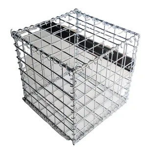 Hot Sale Hot Dipped Galvanized Welded Rock Gabion Wall / Garden Landscape Stone Cage