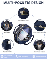 Sac de week-end LOVEVOOK pour femmes, sac de sport mignon avec trousse de toilette, sac de voyage pour la nuit, sac fourre-tout avec poche pour ordinateur portable