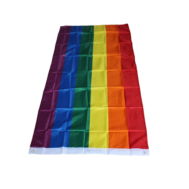 Bereit zum Versand Fabrik Großhandel Günstige Polyester 3 * 5ft lgbt Homosexuell Stolz Regenbogen Flagge