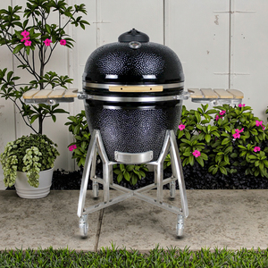 Barbecue Kamado en céramique Auplex de 27 pouces, fumoir au <span class=keywords><strong>charbon</strong></span> de <span class=keywords><strong>bois</strong></span>, cuisinière extérieure, barbecue pour la cuisine en jardin et sur la terrasse - Product Image 1