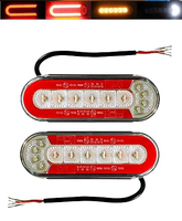 Feux arrière de remorque 12/24V feu stop étanche, feu latéral, clignotant dynamique et feu de recul pour camping-car, camion, tracteur