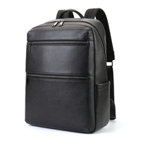Sac à dos professionnel en cuir de vachette première couche, sacoche rétro en cuir pour le bureau et les voyages