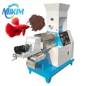 Dry pet food pellet machine snack food extruder animal feed cat floating fish feed pellet extruder price