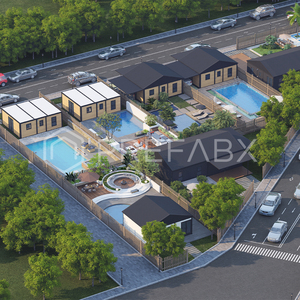 PrefabX House Flip Classic-B 全套配置 2 房间绿色房屋 防水隔间房 适合公寓使用 - Product Image 5