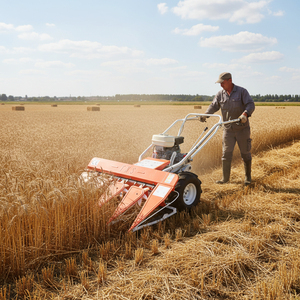 Reaper <b>Machine</b> Steerable Cutting <b>Drying</b> Equipment Crop Rice Combine Harvester For <b>Small</b> Farm Use - Product Image 4