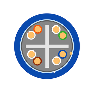 Cable DE DATOS blindado FTP Cat6 CCA Aislamiento PE Chaqueta de PVC Certificado CE Cable de comunicación antiinterferencia rentable - Product Image 2