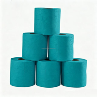 Rouleaux de papier toilette décoratifs 2 plis en pâte de bois vierge, personnalisables et jetables, pour hôtels, maisons et événements spéciaux, colorés