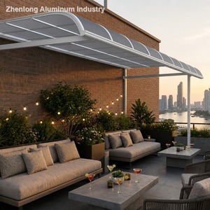 Toldo de Aluminio <span class=keywords><strong>para</strong></span> Montar en la Pared, Doble Capa, Protección UV, Cubierta Solar Ecológica y Sostenible, Techo Manual de PVC, <span class=keywords><strong>para</strong></span> Puerta Principal de Vivienda Privada - Product Image 1