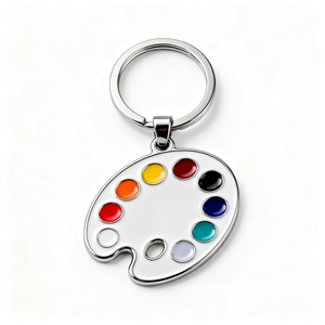 Ensemble de porte-clés en métal émaillé personnalisés, mignons, sur le thème des desserts (Donut, Gâteau, Crème glacée, Macaron), breloques en alliage personnalisées - Product Image 1