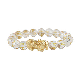 Bracelet en agate verte de 10 mm, sculpté avec un <span class=keywords><strong>PiXiu</strong></span>, six mots, Feng Shui, pour femmes et hommes - Product Image 6