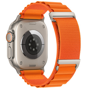 Cinturino in Nylon di alta qualità per orologio Apple <span class=keywords><strong>Watch</strong></span> <span class=keywords><strong>9</strong></span> 8 7 6 5 SE Ultra 49mm regolabile in Nylon elastico traspirante - Product Image 5