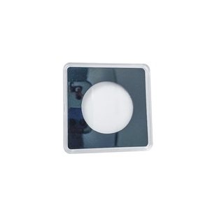 Boîtier de présentation carré en acrylique sur mesure pour jetons de défi, avec logo couleur personnalisé, support transparent pour jetons de 2 pouces - Product Image 2
