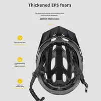 Casco de Ciclismo para Adultos con Visera Doble y Luz LED en el Borde de la Visera Magnética