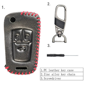 208 301 <span class=keywords><strong>308</strong></span> 3008 508 C3 C6 OLIVER Télécommande en Cuir PU 2 3 4 Boutons Porte-clés Housse de <span class=keywords><strong>Protection</strong></span> - Product Image 4