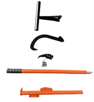 Tri-en-un 48 "Cant Crochet Bois Jack Réglable Heavy Duty Log Jack, Outils de bûches pour Rouler la Coupe et le Levage des Bûches
