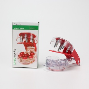 Descorazonador de cerezas progresivo de 6 orificios, herramienta de cocina de acero inoxidable para preparar frutas - Product Image 1