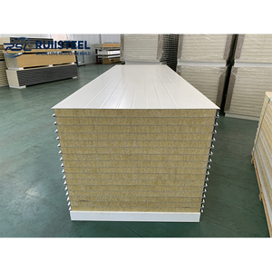 Panneau sandwich en laine de roche pour entrepôt, design moderne professionnel personnalisé, isolation <span class=keywords><strong>thermique</strong></span> et acoustique - Product Image 3