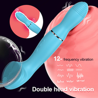 Meistverkauftes Gesichtsreinigungsgerät Sexspielzeug Stoßvibrator Schönheitsbürste für Frauen 10-Gang G-Punkt-Vibration USB