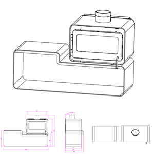 Fabricant JingXin Poêle à <span class=keywords><strong>bois</strong></span> intérieur en fonte de conception moderne Cheminée à combustible biologique avec équipement de chauffage <span class=keywords><strong>Insert</strong></span> en acier fabriqué en Chine - Product Image 3