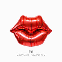 Ballons en aluminium Mylar pour Mariés, Lèvres Rouges, Rouge à Lèvres, Vernis à Ongles, Nœud, Cœur, pour Décoration de Mariage, Fête Prénuptiale, Enterrement de Vie de Jeune Fille, Saint-Valentin