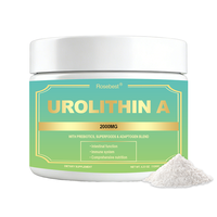 Poudre d'Urolithine A végétalienne 2000mg sous marque privée OEM, pour la santé intestinale, le soutien immunitaire et cellulaire, et comme supplément antioxydant avec fibres prébiotiques