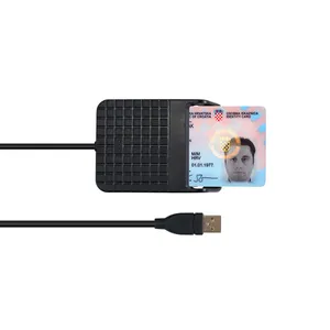 ISO 7816 USB 2.0 CCID قارئ بطاقة اتصال ذكية سائق للدفع DCR33