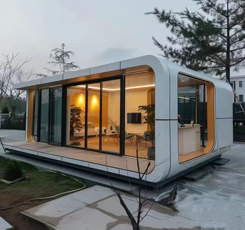 High-End Apple Cabin Hotel Mobile Office Stay Detachable Steel Container for Villa or Hospital Use Luxury Mobile Home