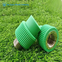 Raccord droit PPR à filetage mâle, adaptateur de tuyauterie PPR à filetage mâle, raccord mâle PPR moulé par injection pour projets de plomberie