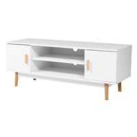 Meuble TV de salon moderne de luxe en panneaux de bois avec design écologique, couleur personnalisable, table console TV