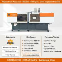 Machine de moulage par injection horizontale entièrement électrique à haut rendement de 300 tonnes avec moteur PLC pour la fabrication de plastiques EPS/PA à volume élevé