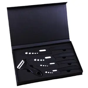 Hoge Kwaliteit Hot Sell 3 + 4 + 5 + 6Inch Keramische Messenset 5 Stuks Keukenmessenset In Eva Geschenkdoos