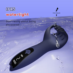 9 Strong Vibration Stimulation Finger Shaped Trainer with LCD Display Penis <b>Vibrator</b> For Adult - Product Image 2