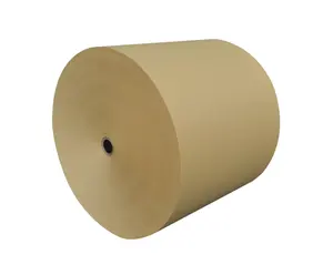 Custom Brown Kraft Paper Roll Pe Coated Paper Cup Wrapping Paper Rolls Material