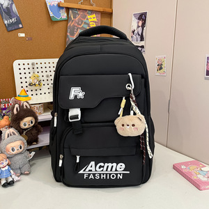 Woman Primary and secondary school students L capacity Dual-shoulder <b>backpack</b> Back support Durable High school student <b>Backpack</b> - Product Image 6