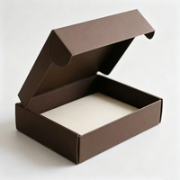 Boîte d'emballage de vêtements en carton ondulé de luxe avec estampage à chaud doré, logo personnalisé, pour boutique de vêtements